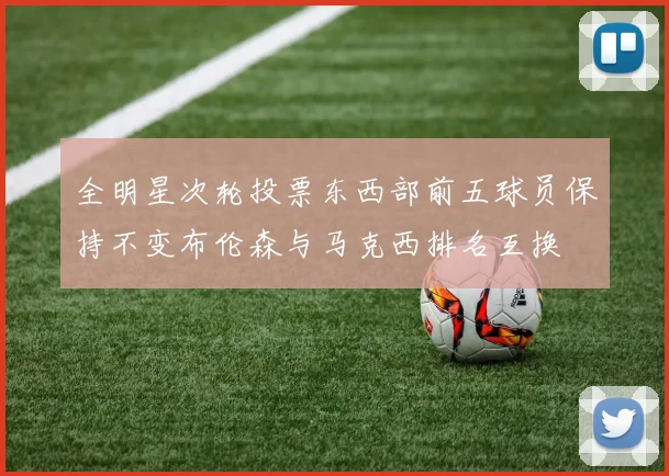 全明星次轮投票东西部前五球员保持不变布伦森与马克西排名互换